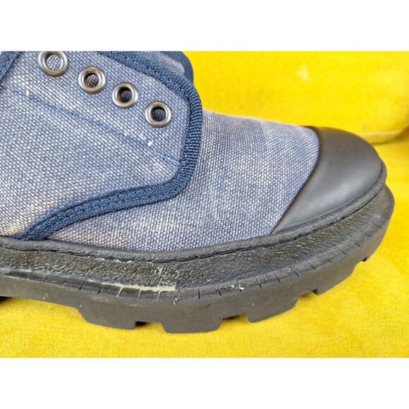 Zara Man Blue Black Denim Shoes Size 7-7.5 main image 9